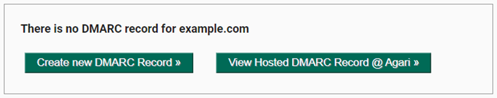 Create new DMARC record.