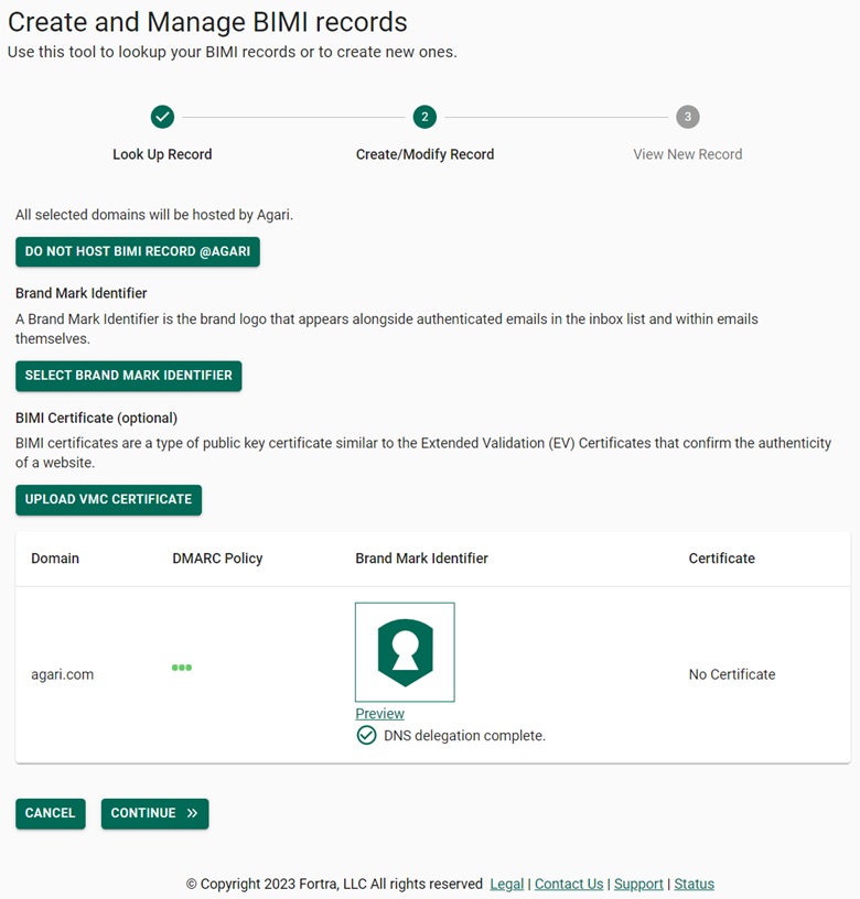 Create and Modify BIMI Records Create and Modify BIMI Records