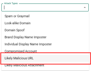 Select this to include messages with likely malicious URIs in searches or policies. Select this to include messages with likely malicious URIs in searches or policies.