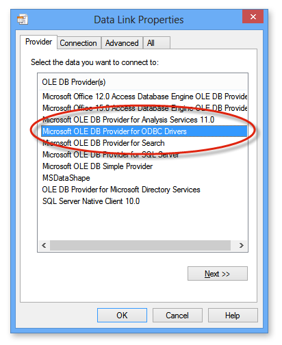 External Database Logging Configuration