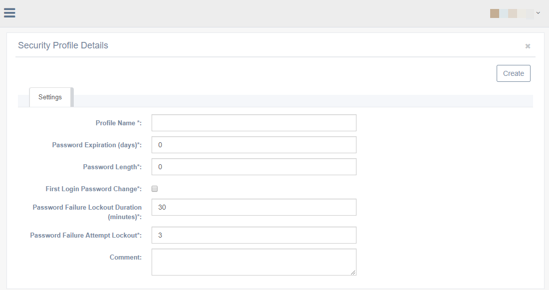 Managing Security Profiles