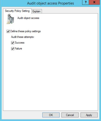 Audit Object Access Policies