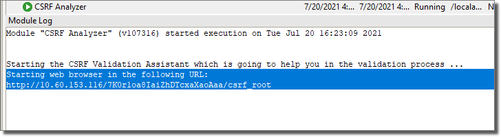 CSRF Analyzer Module