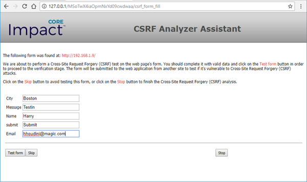 CSRF Analyzer Module