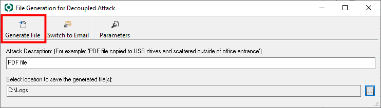 File Generation for Decoupled Attack