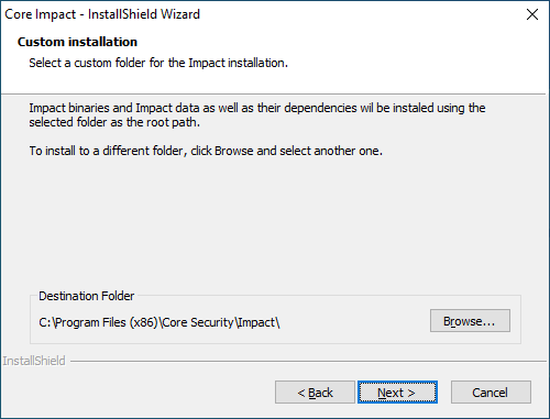 Installing Core Impact Online