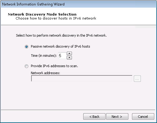 Network Discovery Mode Selection