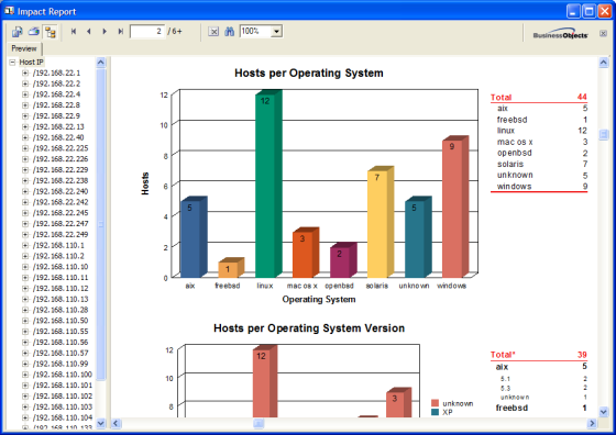 Crystal Reports Viewer Window - Core Impact Pro Host report Example