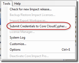 Sumit Credentials to Core CloudCypher