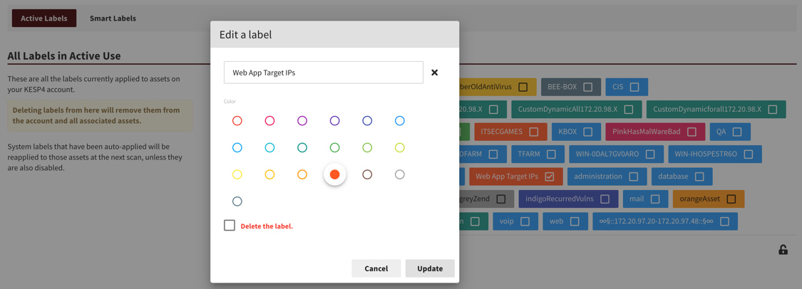 Work with Labels
