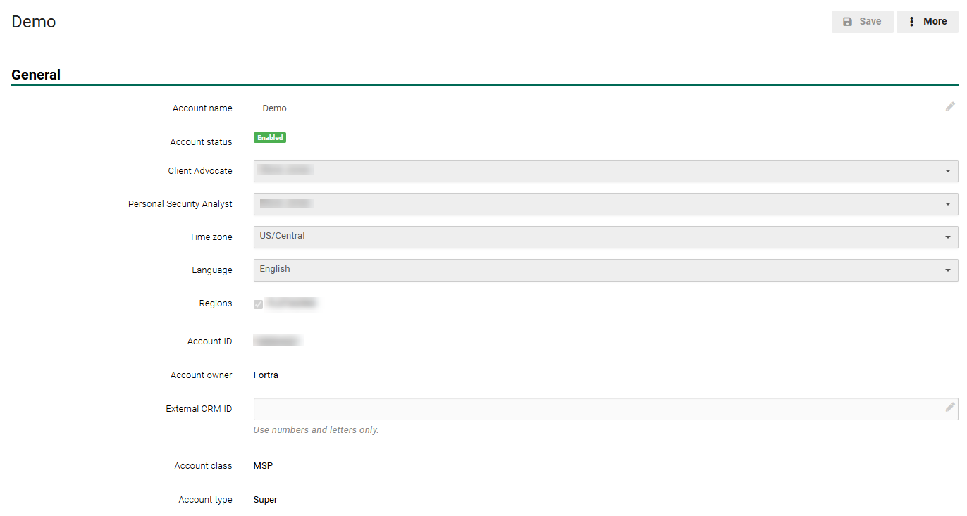 Msp Account Super Account Settings