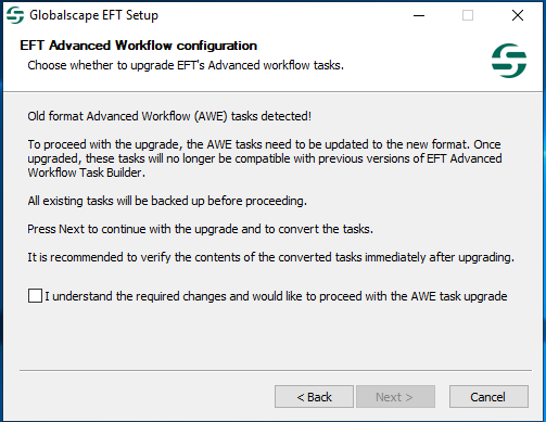 Installing EFT Administrator and Modules