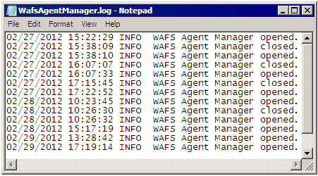 Viewing or Changing the Agent Manager Log