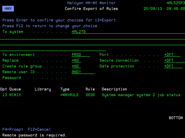 Exporting Rule Groups and Rules