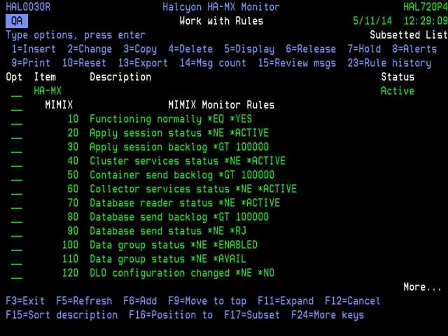 Work with Rules