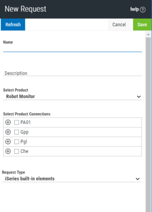 Image of request panel.
