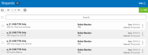 Image of Request list.
