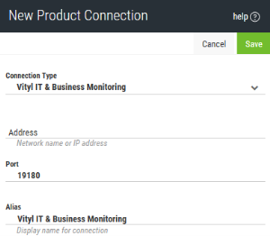 Using the New Product Connection page to add a new Webdocs for IBM i connection.