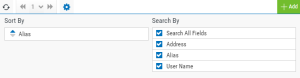 Filter available on the Product Connections page.