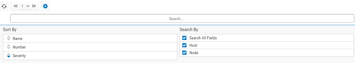 Filters available for the System Summary page.