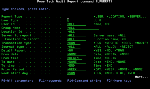 Powertech Audit Report panel