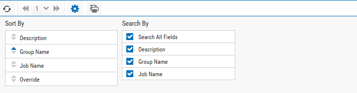 The settings for the Groups page.