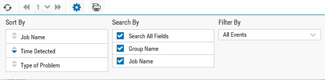 The settings for the Job Monitor History page.