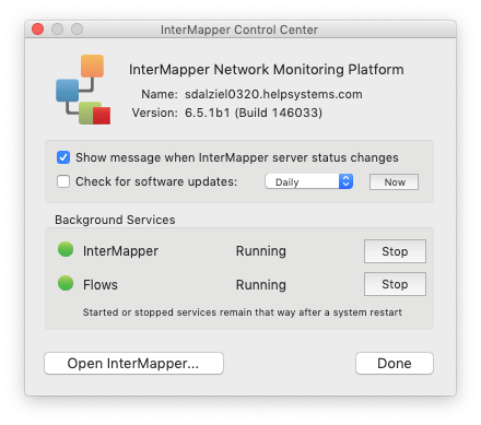 Intermapper Control Center